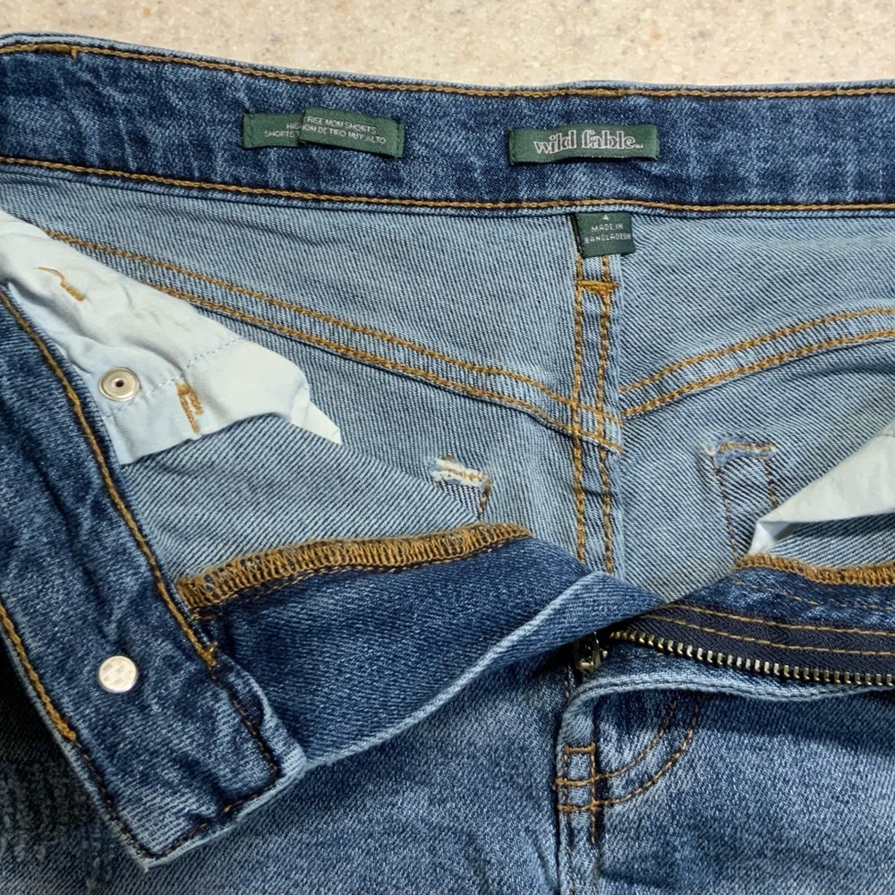 Wild Fable Distressed Blue Jean Shorts - Picture 2 of 4